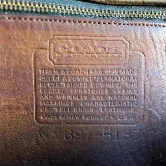 Vintage 1970s NYC Coach Convertible Clutch 397-5137 - British Tan Leather - Picture 17 of 17